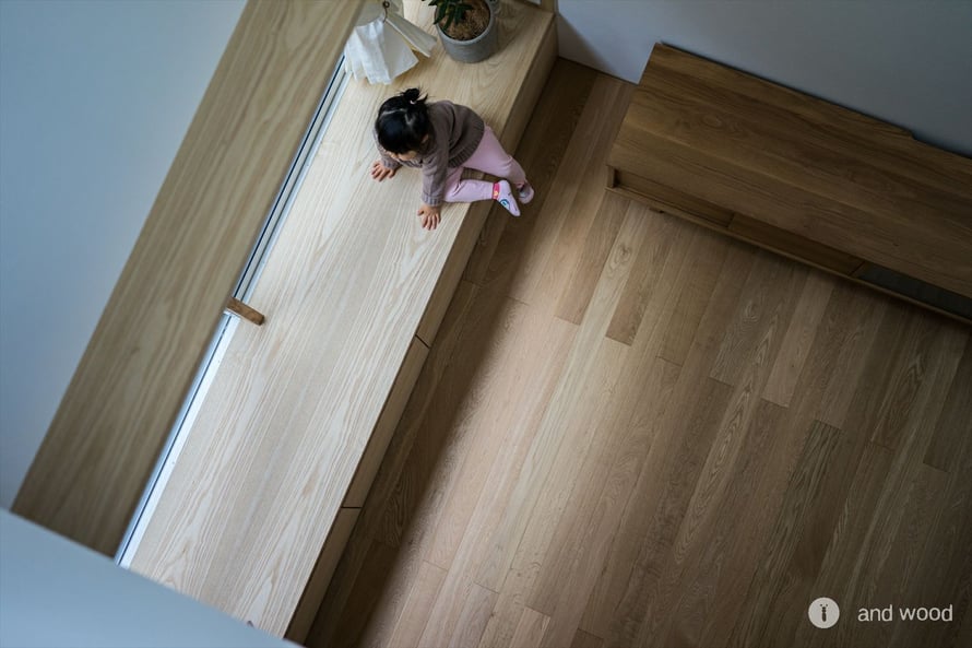 オーク ミズナラ 90幅 幅細 ナチュラル フローリング 新築戸建て アンドウッド andwood 1