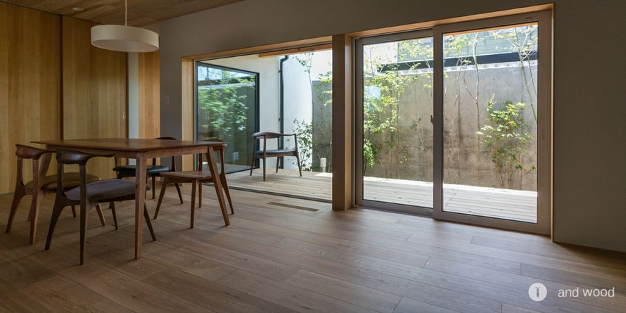 オーク ミズナラ 190幅 幅広 フローリング 施工例 アンドウッド 新潟 上越 andwood