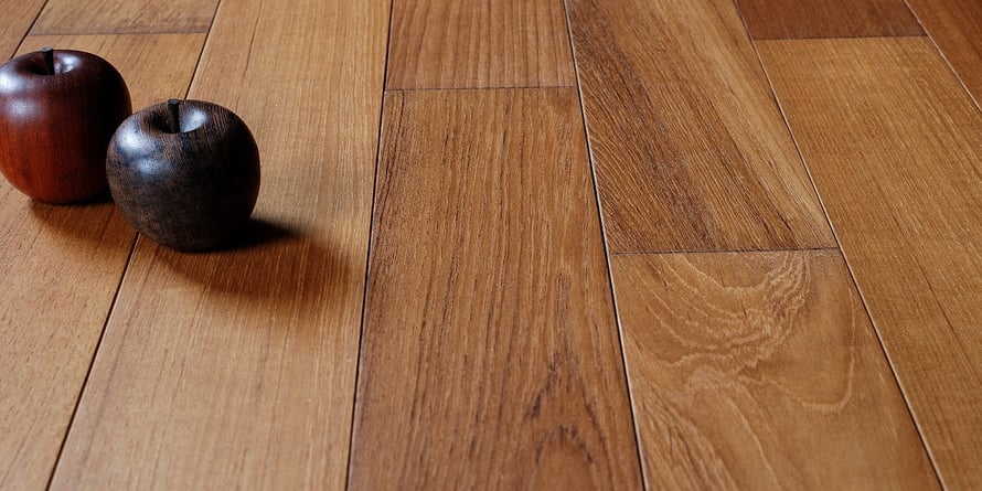 チーク 一枚もの 120幅 無垢フローリング アンドウッド 新潟