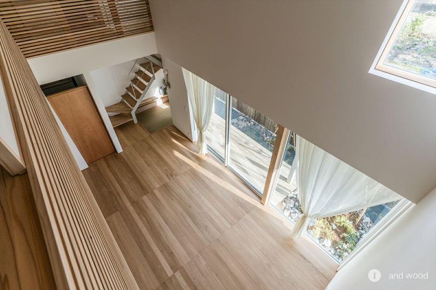 オーク ミズナラ 90幅 幅細 ナチュラル フローリング スダレ張 新築戸建て アンドウッド andwood 1