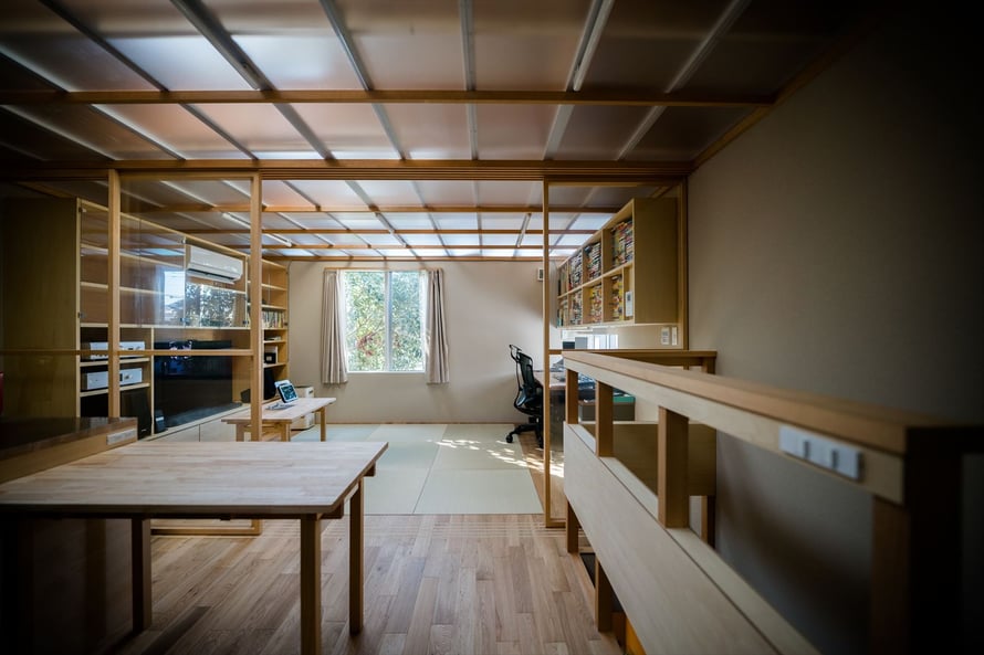 オーク 幅細 乱尺 施工例 アンドウッド andwood キャンプデザイン 1