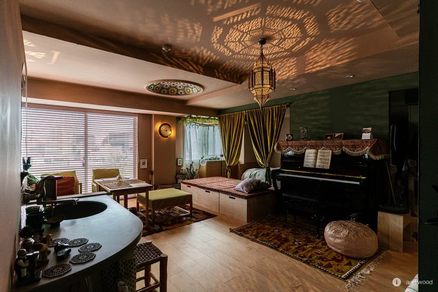 メープル プライウッド モロッコ フローリング 幅広 施工例 マンションリノベ アンドウッド andwood 1