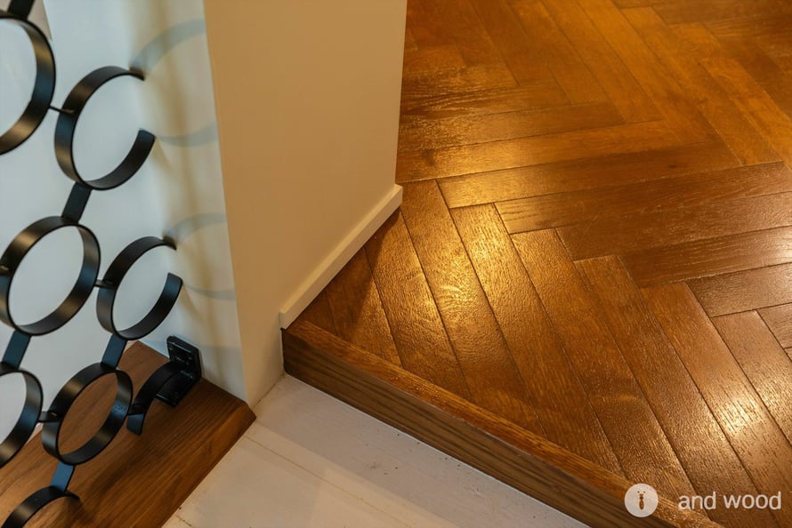 オーク ヘリンボーン ステイン フローリング 床材 新潟 古町 FENNEL 6