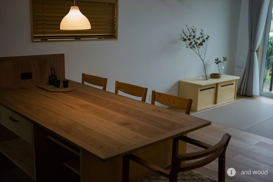 ミズナラ オーク フローリング アンドウッド andwood 施工例 リノベーション 増築 1