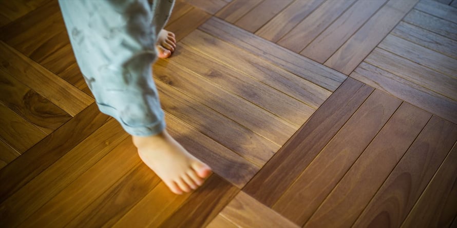 チーク パーケット ６P オイル塗装