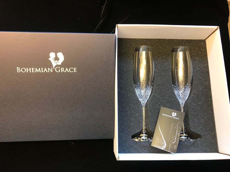 2er Set Verpackung Kristallgläser