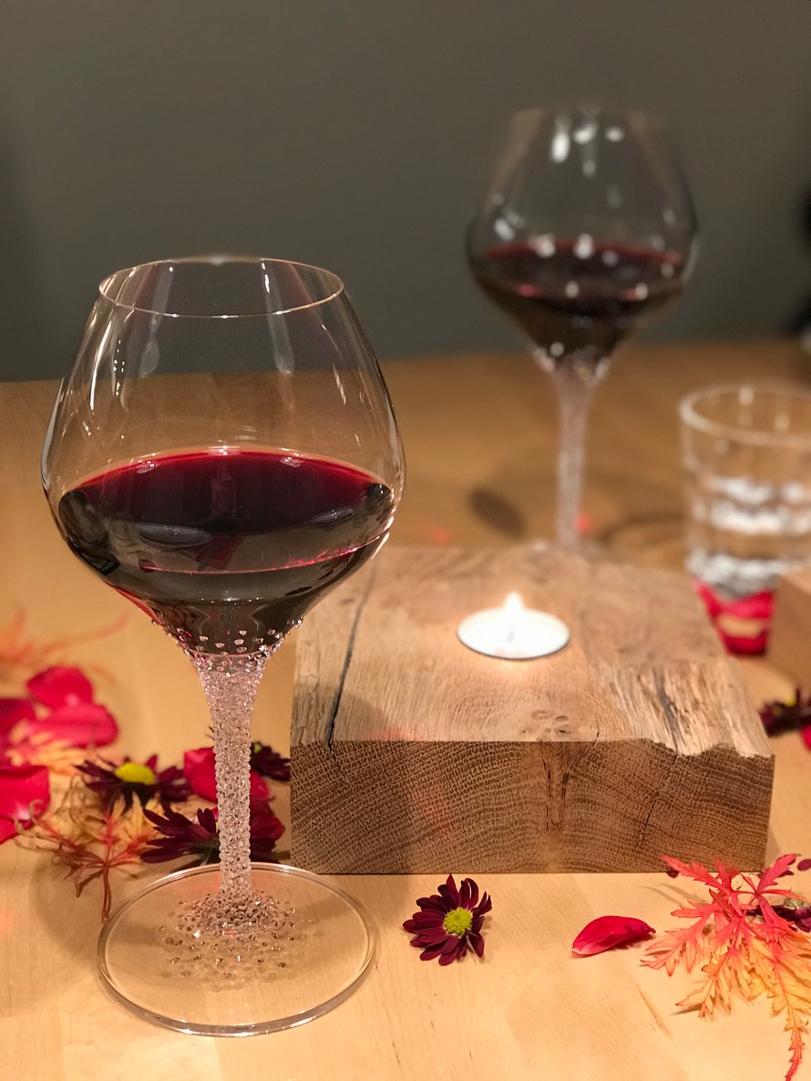 Weinglas Poseidon veredelt mit Swarovski Kristallen