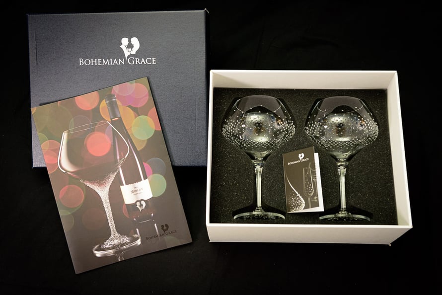 Verpackung Weinglas Hermes