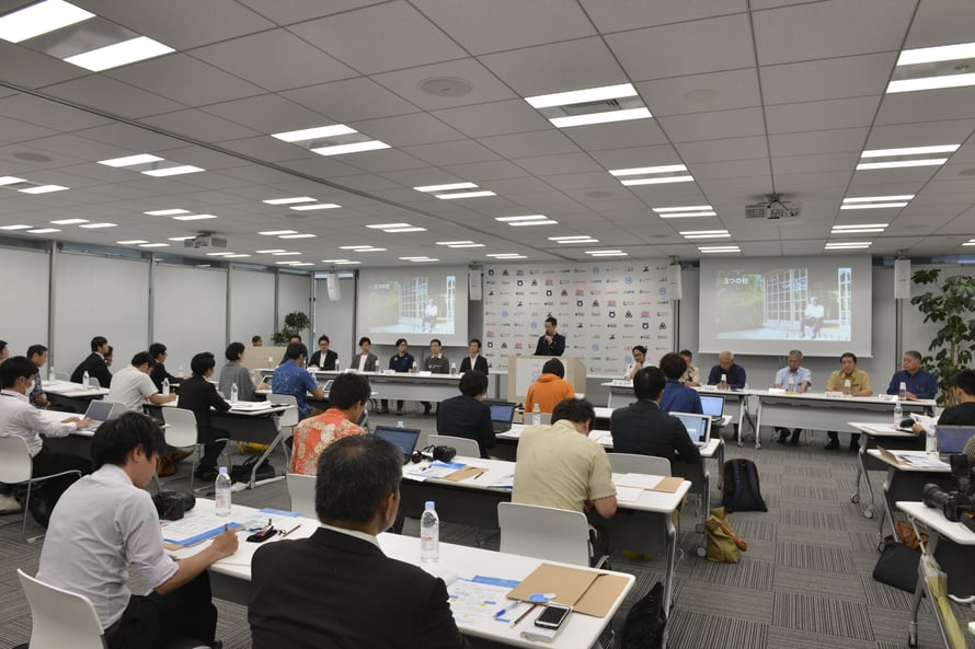 ▲新聞、テレビ、ウェブメディアなど数多くメディアが出席