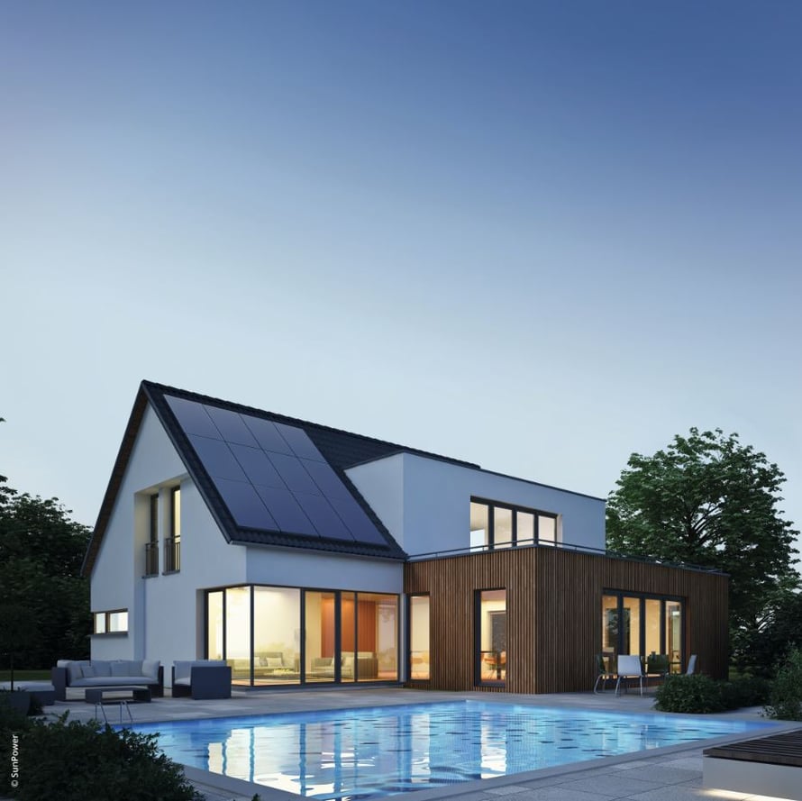 Dachsolarmodule ©SunPower