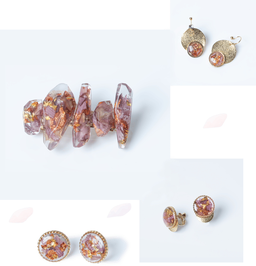 HALotusの本物の蓮の花を使ったアクセサリー