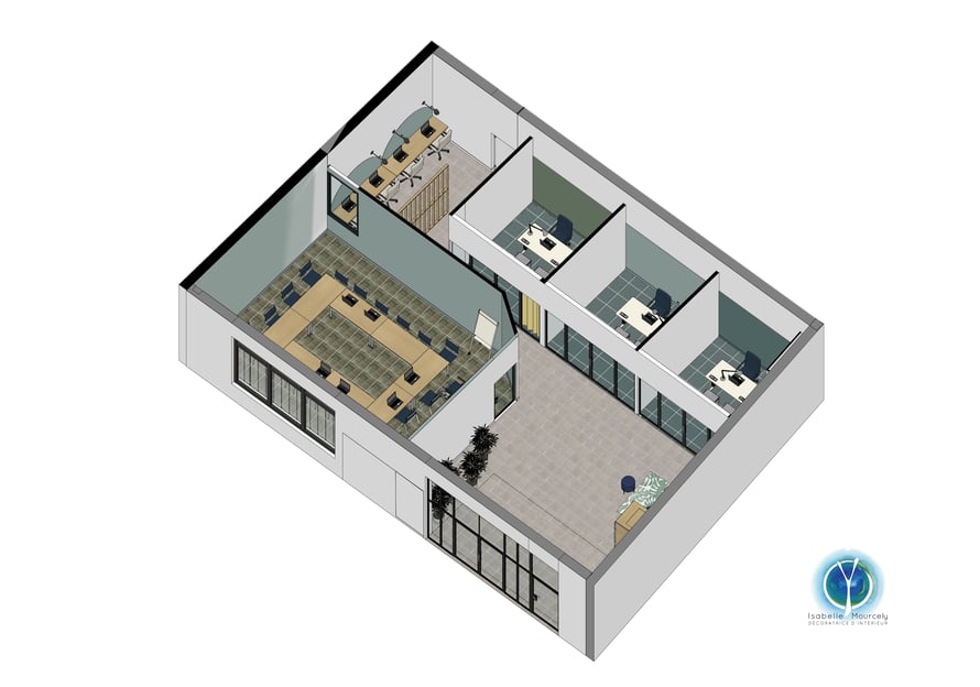 Isabelle Mourcely-Décoration, membre UFDI; projet bureaux, conseil en décoration Tours, conseil en décoration Chinon, conseil en décoration Saumur, décorateur d'intérieur Centre Val de Loire; Chinon-Tours