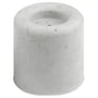 Gummipuffer für Wand- oder Bodenmontage - weiss
