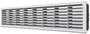 Lüftungsgitter 3153.2 - Kunststoff - 469x74 mm - mit integrierten Befestigungsklemmen