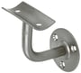 Handlaufstütze - verzinkt - abgebogen 90° - mit Schalenauflage für runden Handlauf