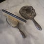  Bel ensemble peigne, brosse et miroir  no. 412  VENDU