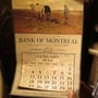 Calendrier Bank Of Montreal  no. 287  VENDU