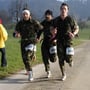 Viel Betrieb bei Kilometer 24 vor Trungen.