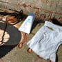 ...um die Sonnencreme...