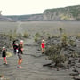 Wanderung durch den Kilauea Iki Krater, vor 50 Jahren noch ein voll gefüllter Lavasee.