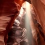 Sonnenstrahl im Slot Canyon.