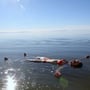 Treiben lassen im Great Salt Lake, der einem dank hoher Salzkonzentration oben aufschwimmen lässt.