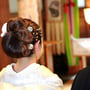 白無垢のヘアスタイル　山梨県で神社挙式　武田神社結婚式をお考えならスタジオＳＥＲＩＥセリエにご相談ください