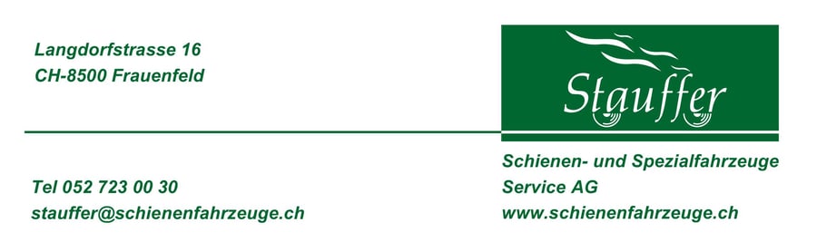 Stauffer Schienen- und Spezialfahrzeuge Frauenfeld