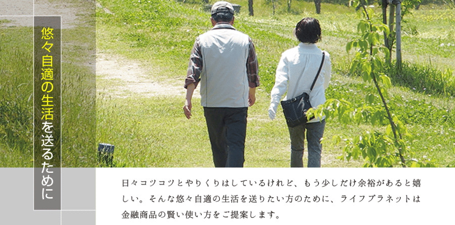 悠々自適の生活を送るための資産運用・生命保険