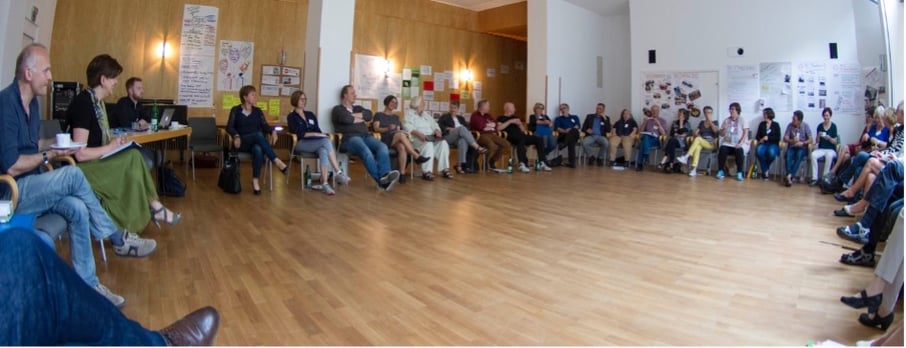 Gruppenbild von der Mitgliederversammlung des Ruth Cohn Institutes for TCI International