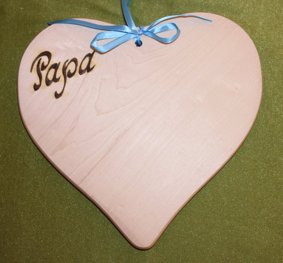 Ahorn Brett in Herzform 24 x 24 x 1,5mm