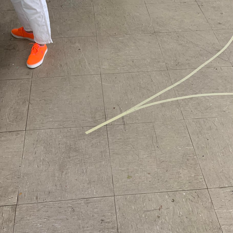 "ohne Titel" Eierschalen, Karton, Tinte, Kreide, Tape, Kunst