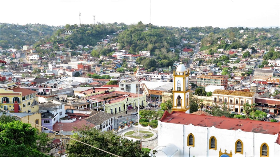 Vanille Papantla Stadt Panorama