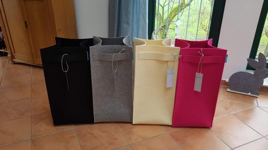 stabile Wäschekörbe Filz 