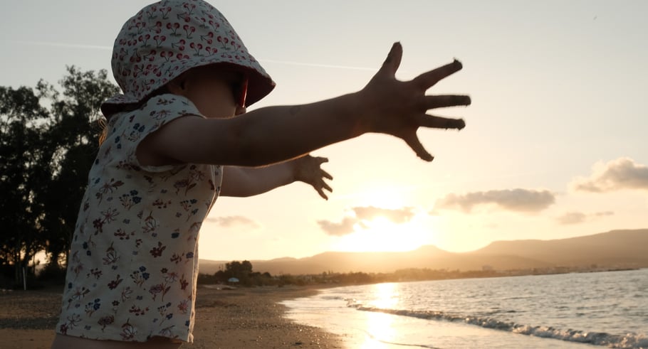 Sonnenuntergang am Strand 