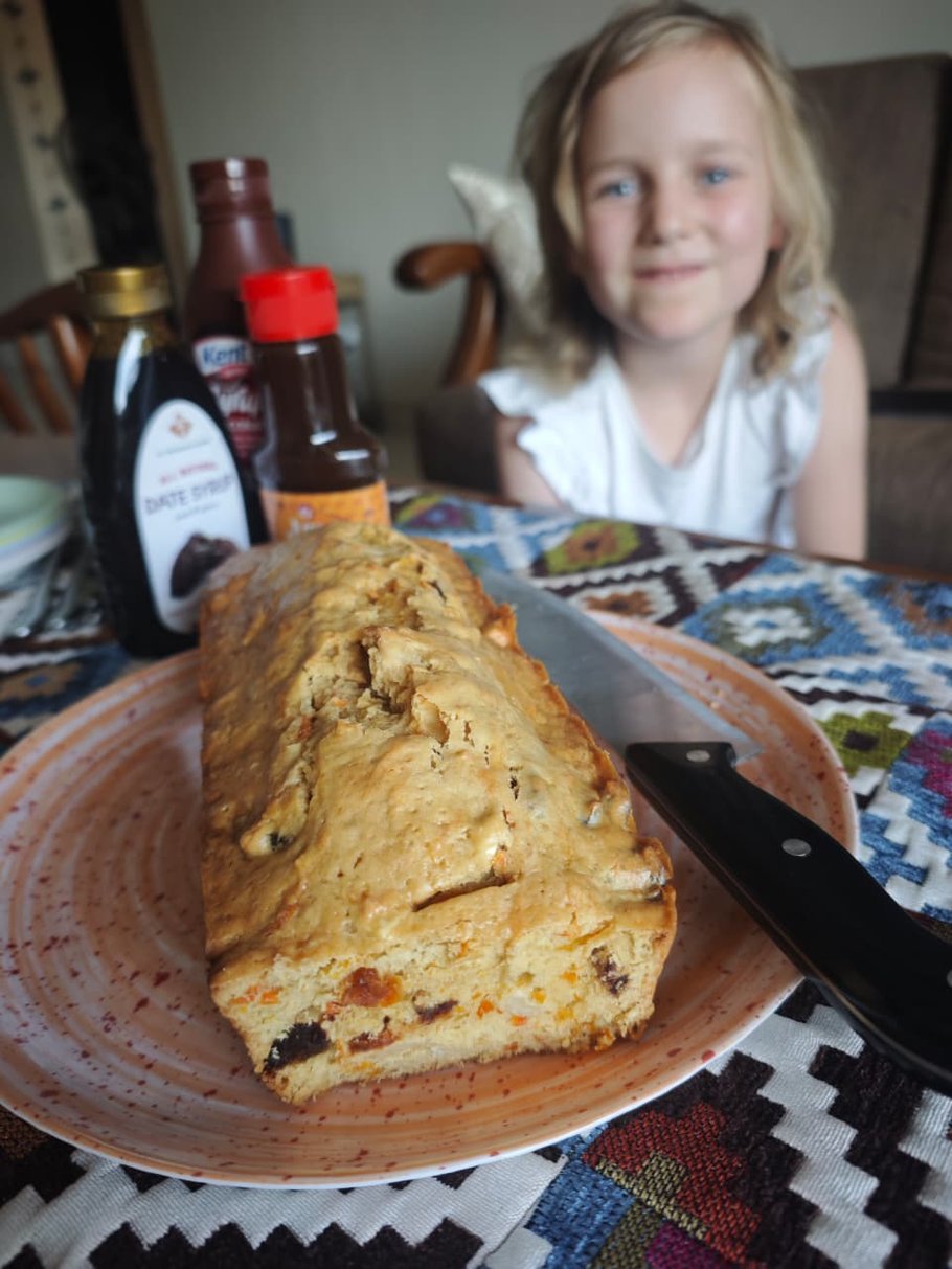 First freshly baked cake from home