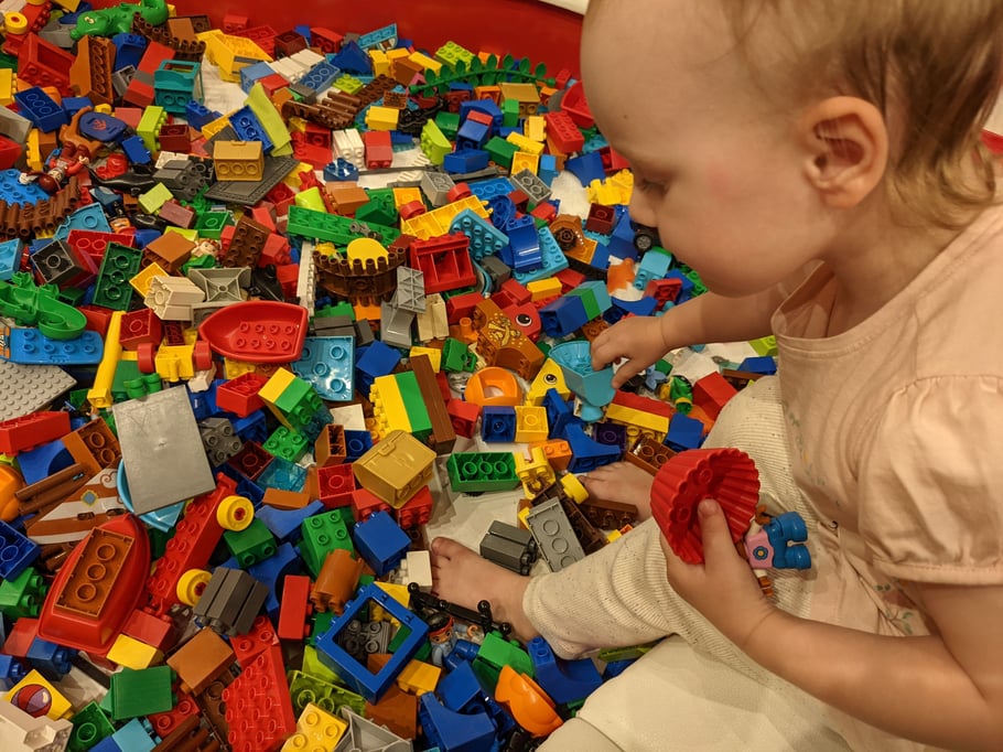 Duplo-Badewanne in einem Lego-Store