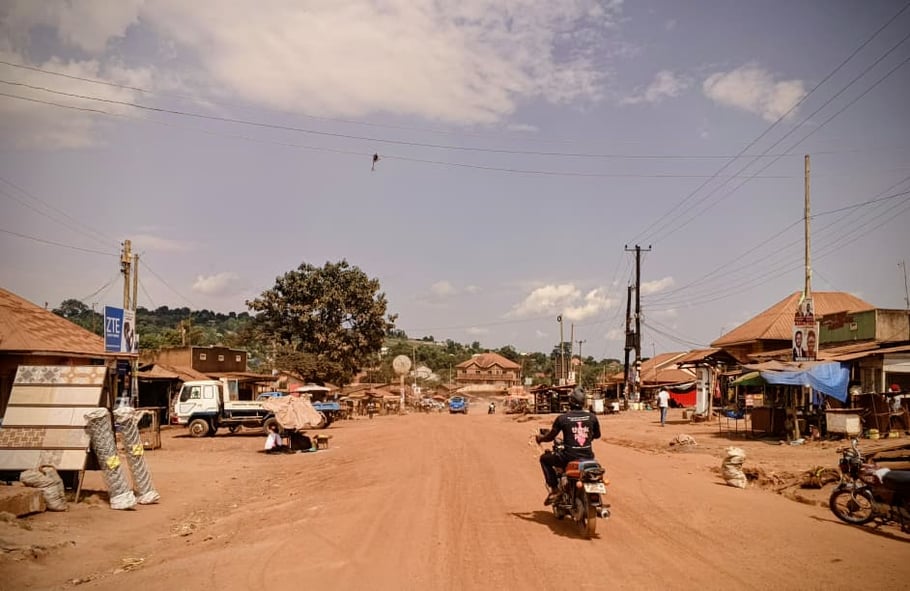 Expect to drive the main part on a road like this