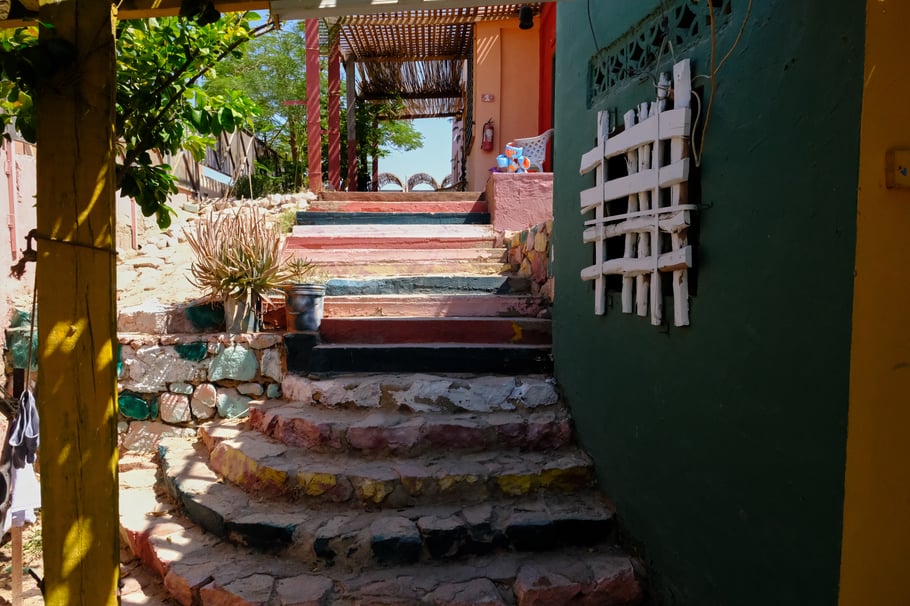 Jedes Zimmer ist ein eigenes kleines Häuschen