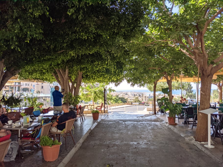 Blick von der Oberstadt nach unten