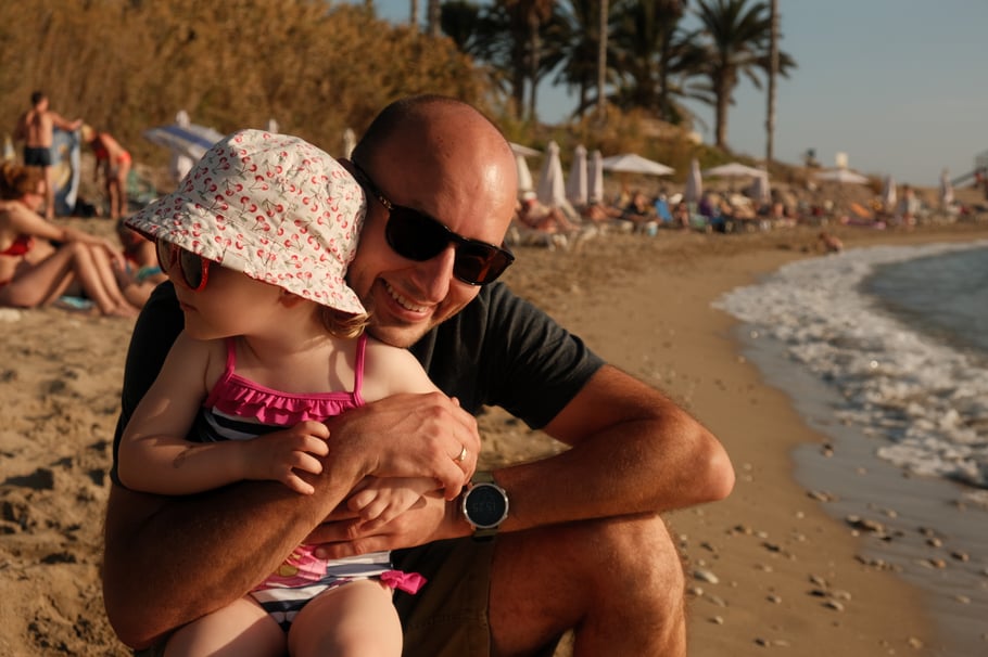 Einer der vielen Stadtstrände in Paphos