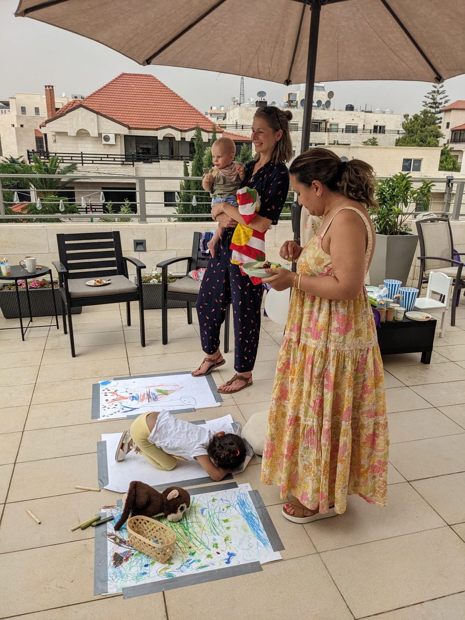 Kids and mums having fun