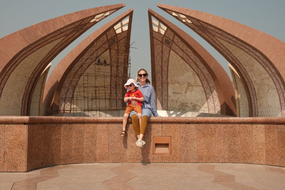 Sightseeing at the Pakistan Monument