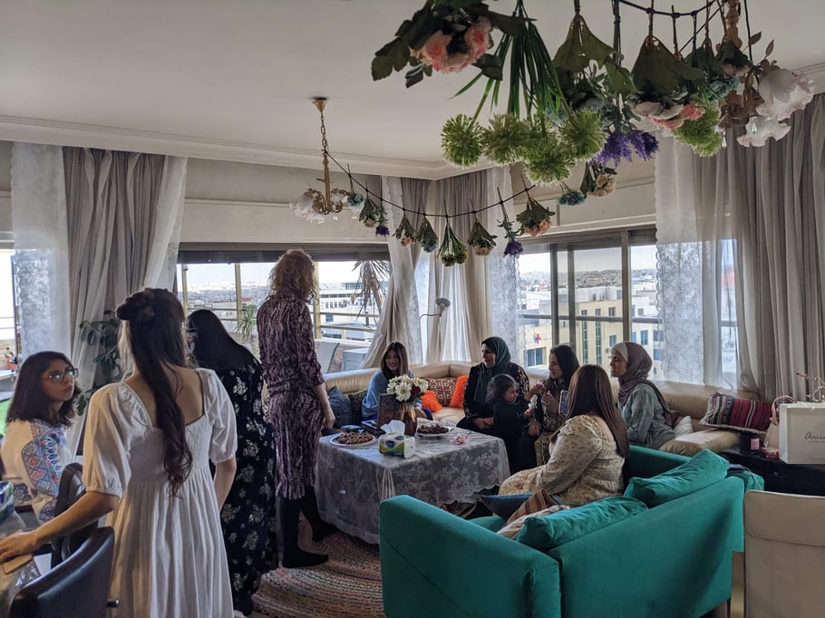 Die Henna Party fand bei meiner Bekannten zu Hause statt.