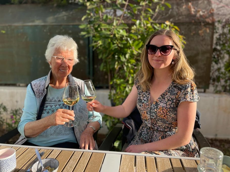 Zum Abschluss noch gutes Wetter auf der Terasse