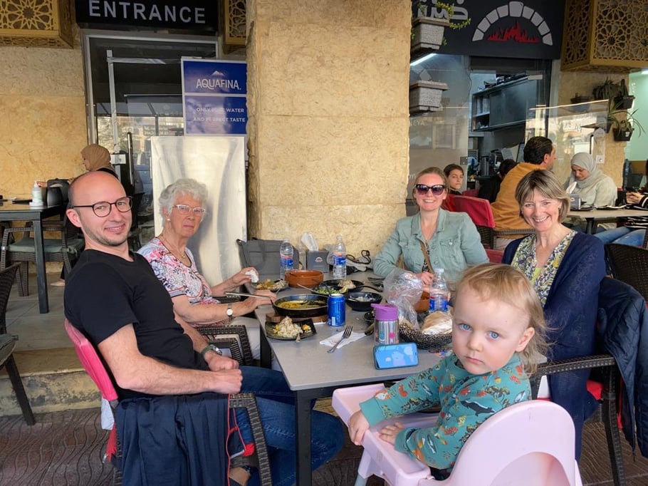 Unser Lieblingsreastaurant in Aqaba gefällt auch dem Besuch 