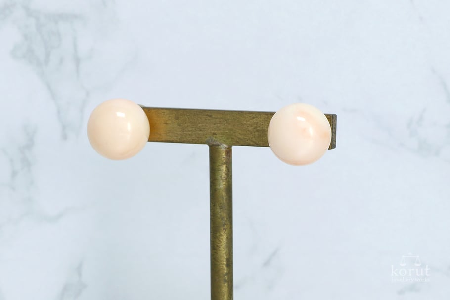 リフォーム後/K18YG珊瑚ピアス