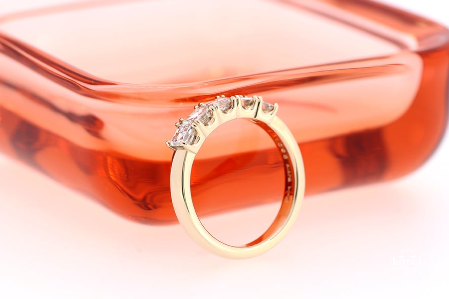 リフォーム後のピンクゴールドリング