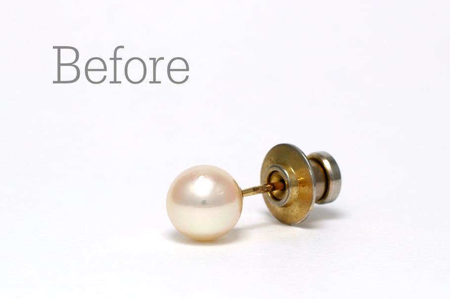 リフォーム前/パールのタイタック（ネクタイピン）