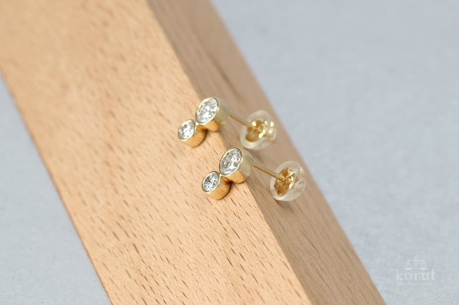 リフォーム後/K18ダイヤモンドピアス